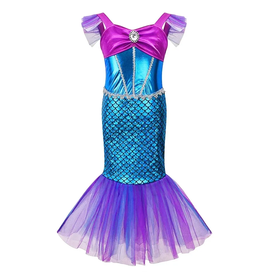 Mermaid Dress Girls Kids Cospl - Baby Clothing Europe 评论和价格