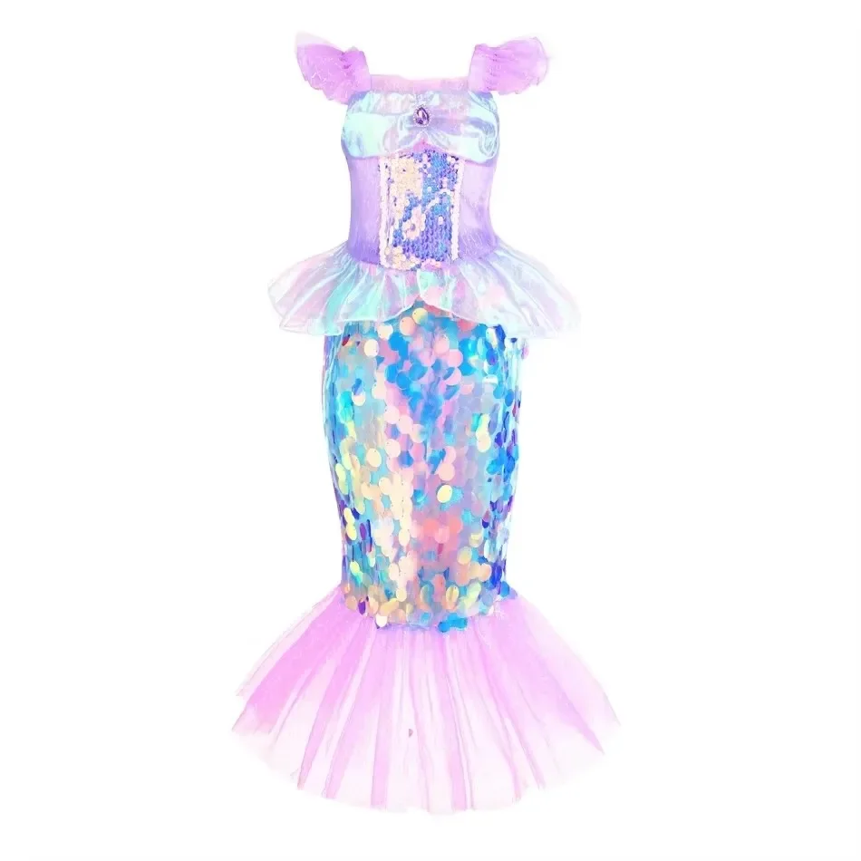 Mermaid Dress Girls Kids Cospl - Baby Clothing Europe 评论和价格