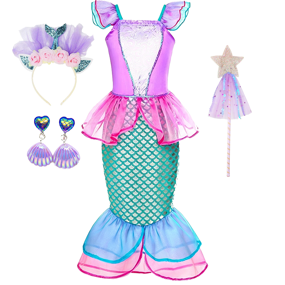 Mermaid Costumes For Girls Sum - Baby Clothing Europe 评论和价格