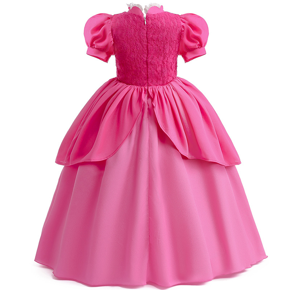 Peach Princess Dress For Girl  - Baby Q Clothing 评论和价格