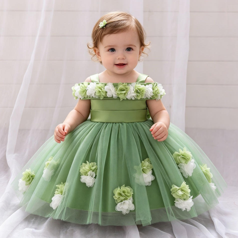 New Baby Girls 1st Princess Dr - Baby Z Clothing 评论和价格
