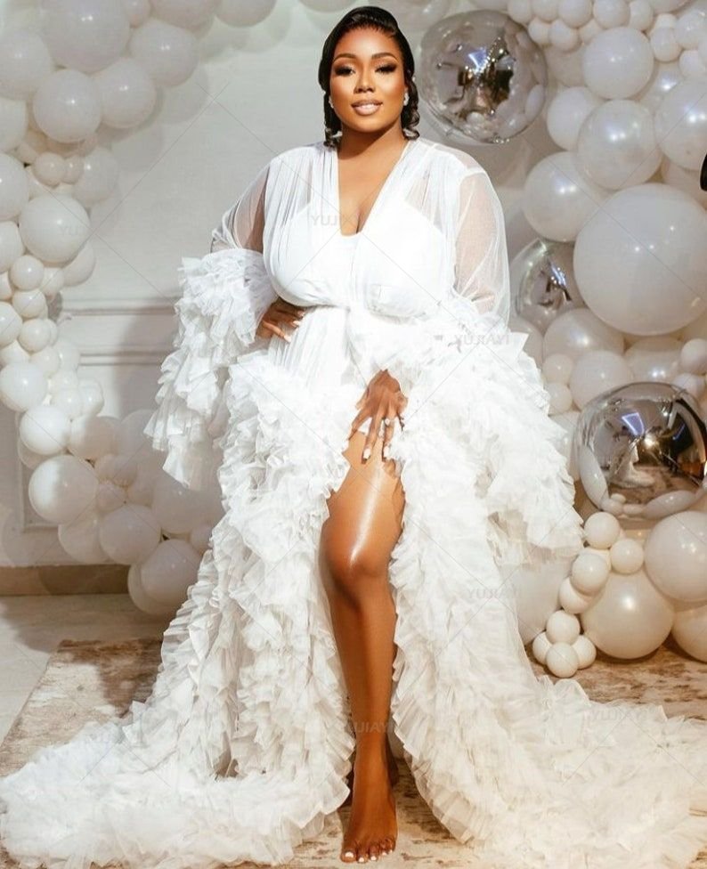 Maternity Gown for Baby Shower - Baby Gown Nightwear 评论和价格