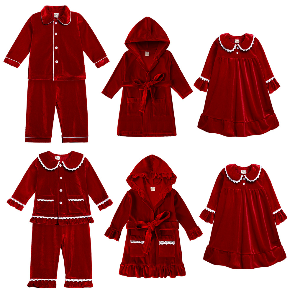 Children Christmas pjs Pajamas - Baby Gown Nightwear 评论和价格