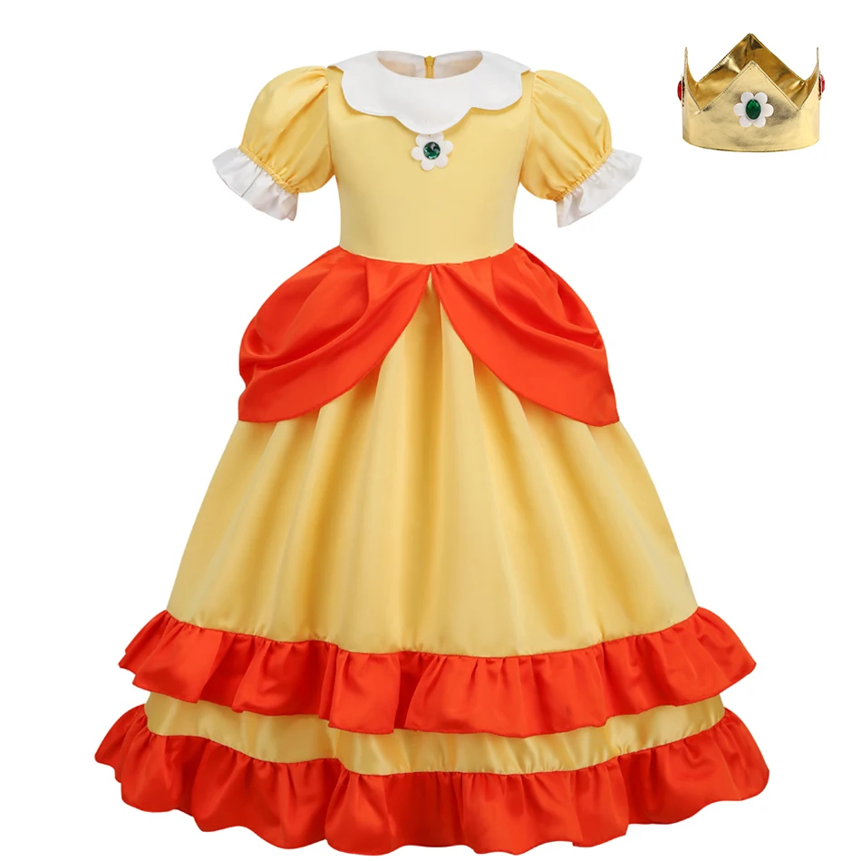 Peach Princess Dress Girl 2-10 - Baby Q Clothing 评论和价格