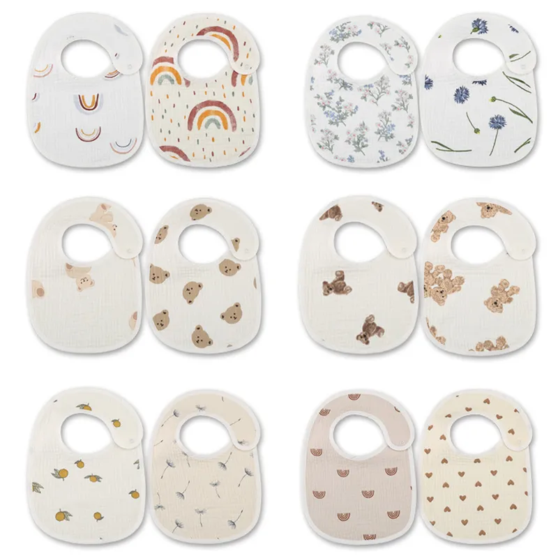2pcs/set Waterproof Baby Bibs  - Baby Clothing Fabric 评论和价格