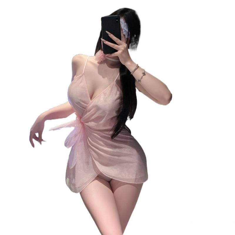 Deep V Pajamas Straps Nightdre - Baby Gown Nightwear 评论和价格