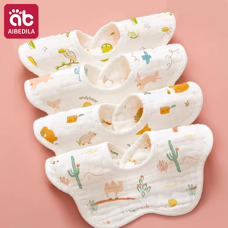 AIBEDILA 3/5Pcs Baby Bibs Cott - Baby Clothing Fabric 评论和价格