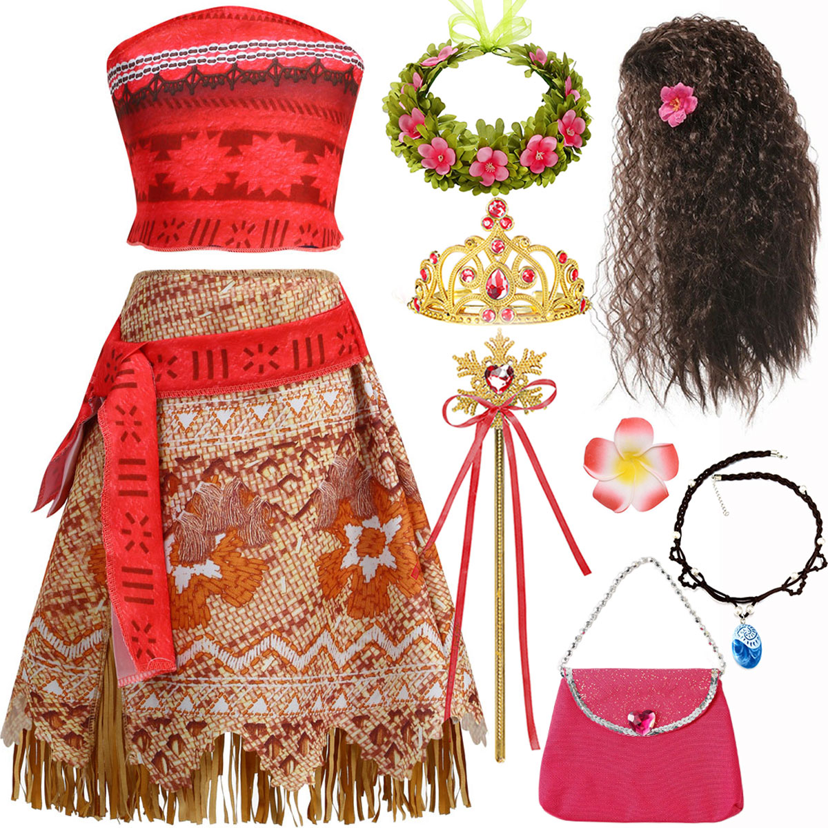Moana Classic Style Dresses fo - Baby Q Clothing 评论和价格