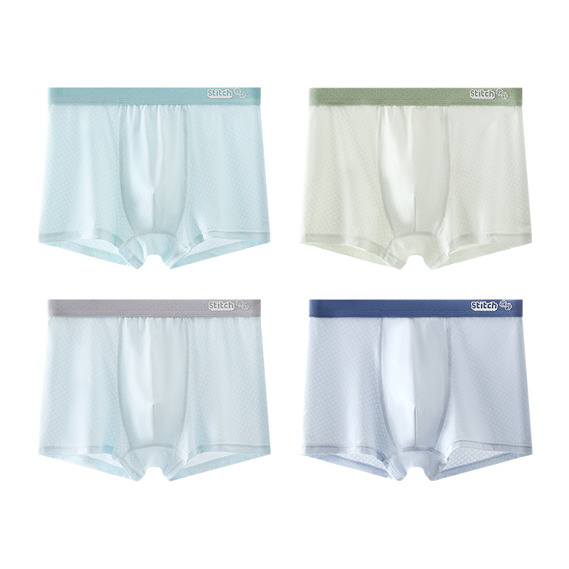4PCS Boys Baby Breathable Boxe - Baby Clothing High Quality 评论和价格
