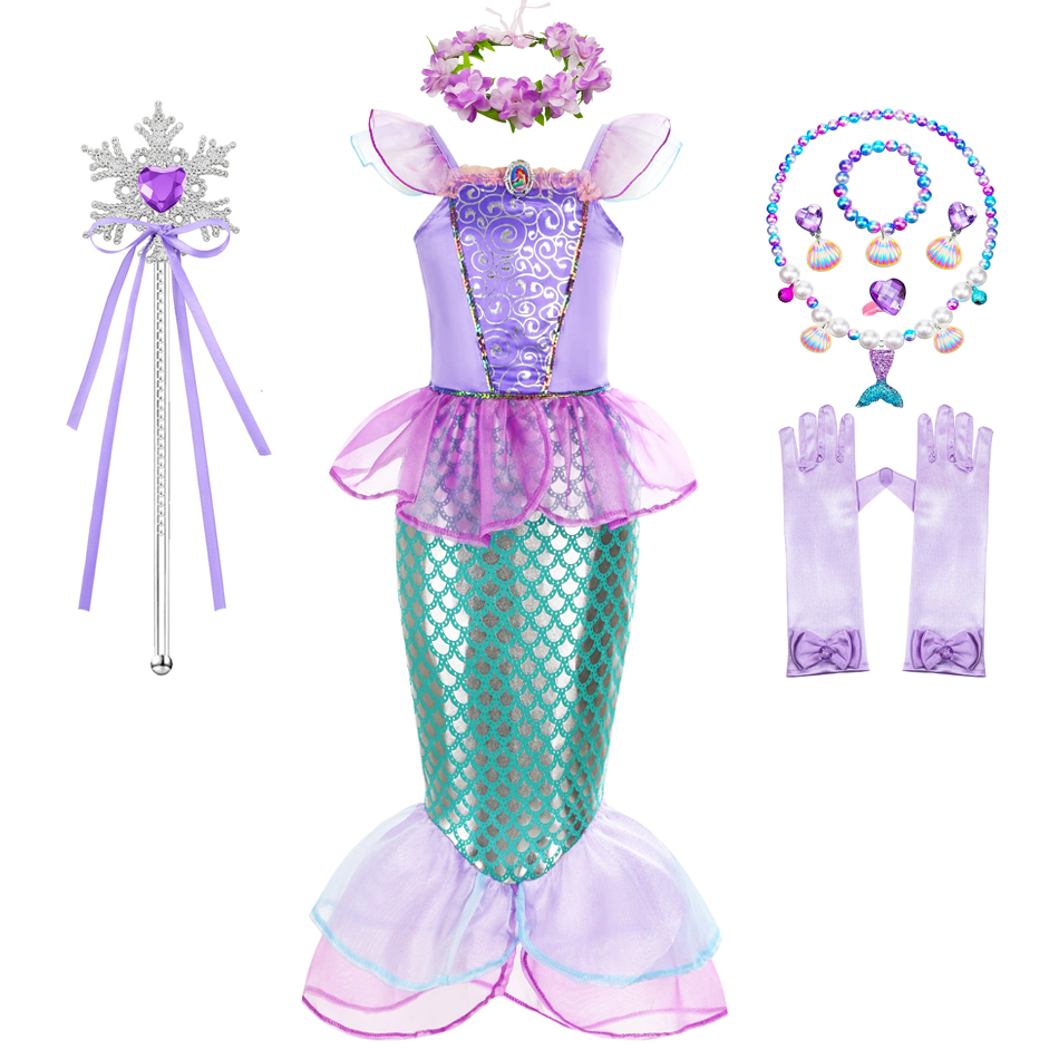 Mermaid Costume For Girls Hall - Baby Clothing Europe 评论和价格