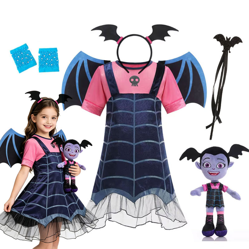 Kids Girls Vampire Bat Hallowe - Baby Clothing Europe 评论和价格