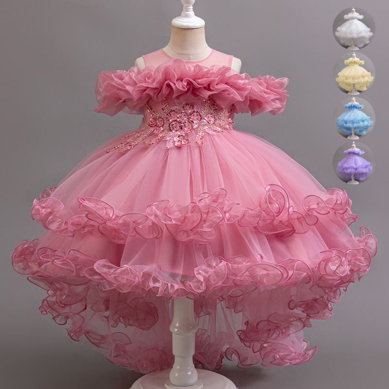 Girl Flower Princess Sequins B - Baby Z Clothing 评论和价格