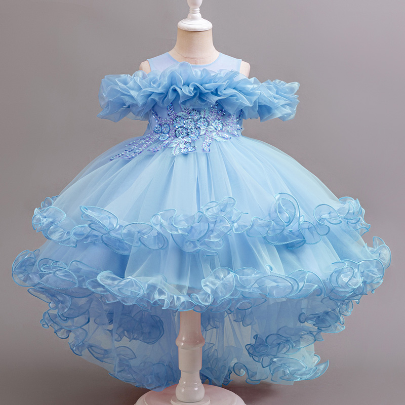 Girl Flower Princess Sequins B - Baby Z Clothing 评论和价格