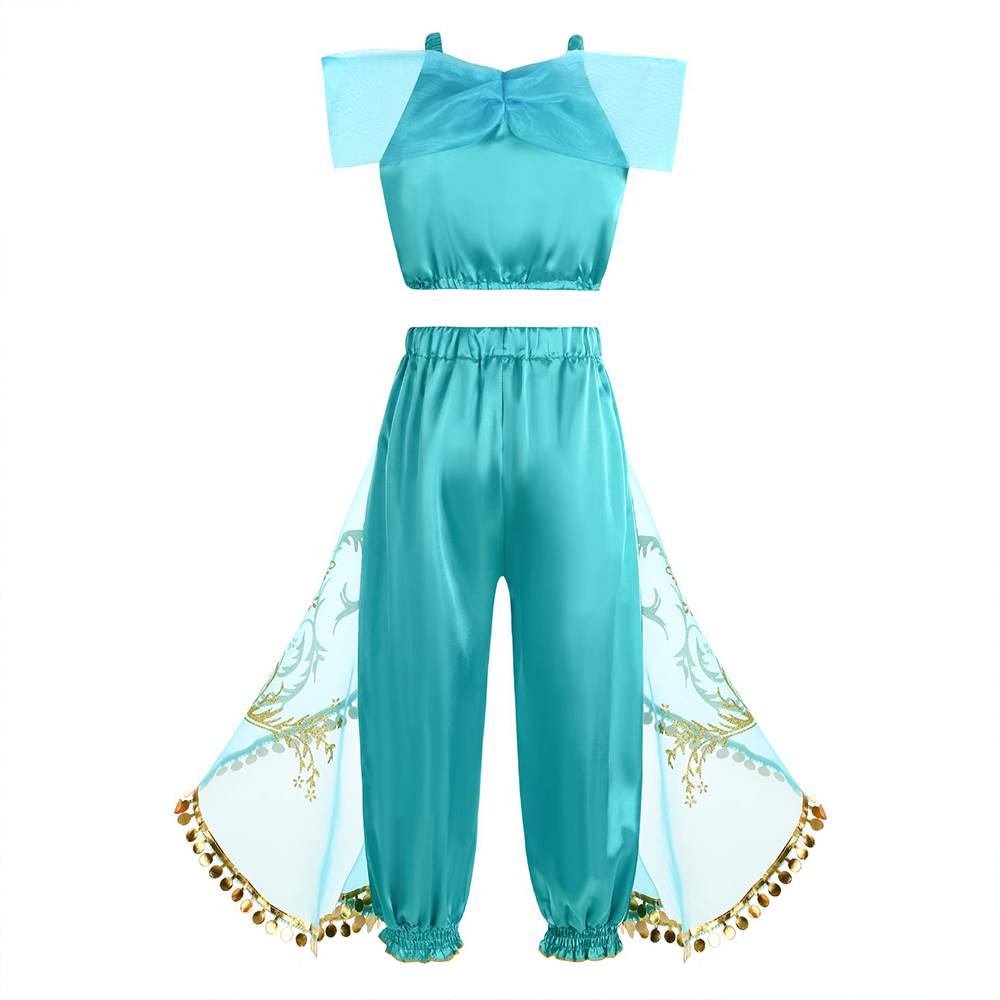 Girls Jasmine Fantasy Costume  - Baby Q Clothing 评论和价格