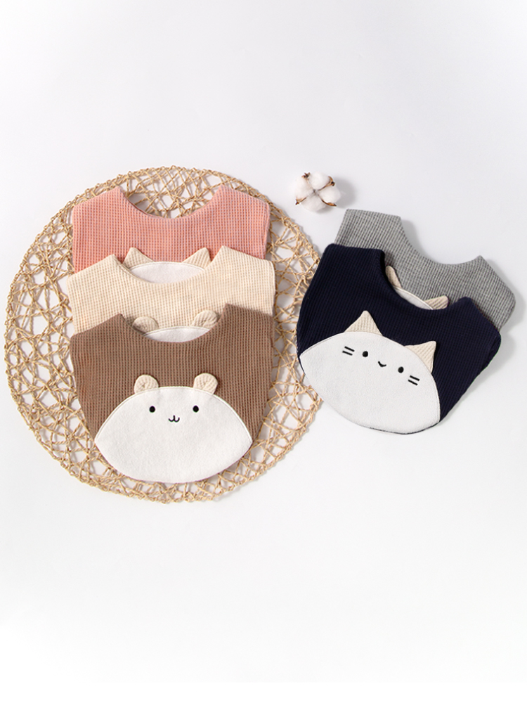 2pcs baby bib kitten teddy bea - Baby Clothing Fabric 评论和价格