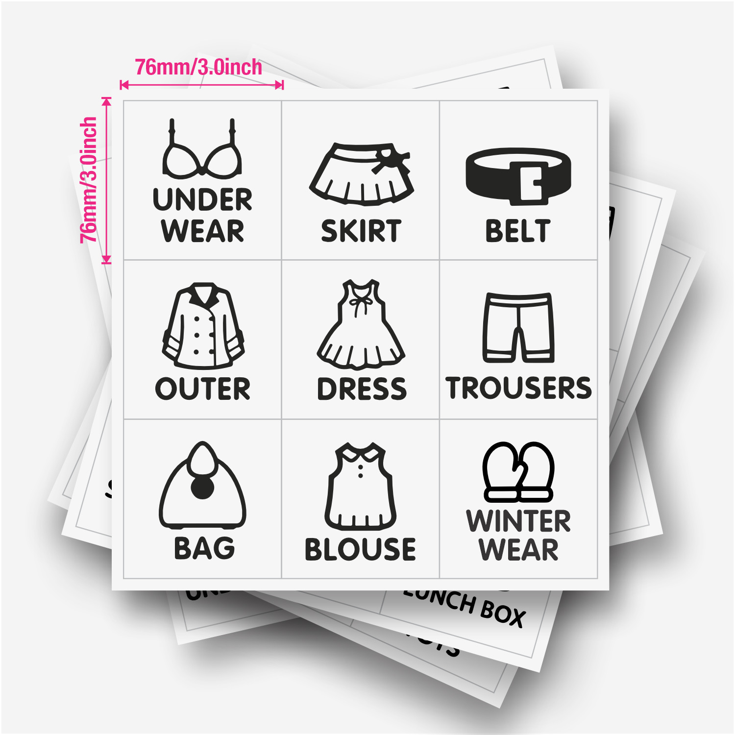 9 pcs/Sheet, Wardrobe Organize - Baby Clothing 1 Year Old 评论和价格