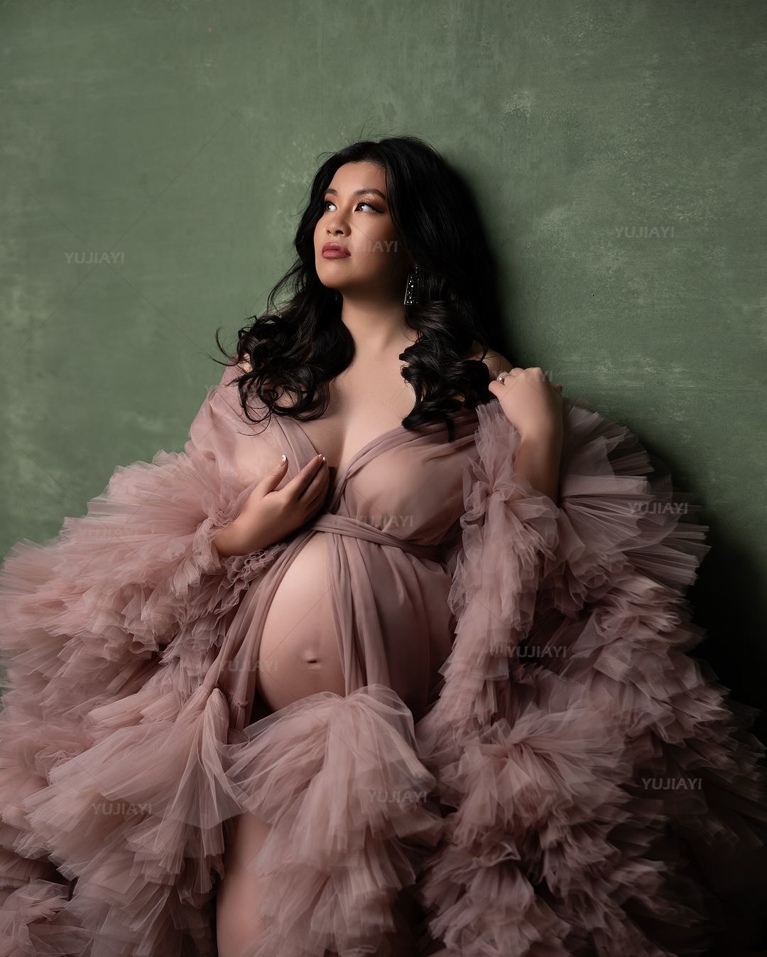 Luxury Customized Tulle Pregna - Baby Gown Nightwear 评论和价格