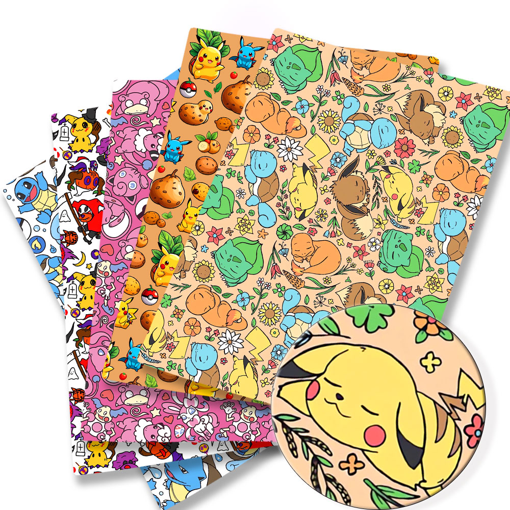 Pokemon Cartoon Fabric140*50cm - Baby Clothing 1 Year Old 评论和价格
